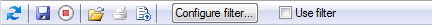 Alarm control toolbar